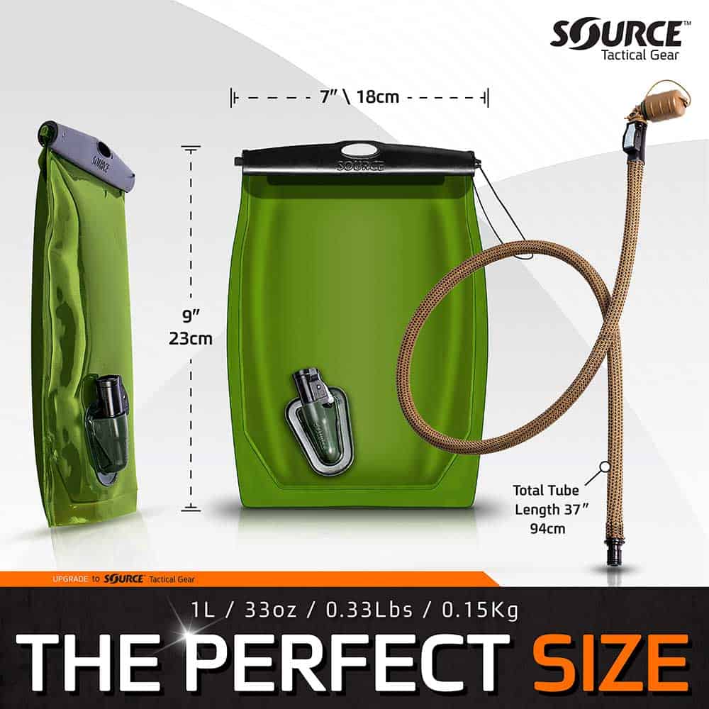 Source Tactical - Kangaroo 1 Qt. Collapsible Canteen Coyote