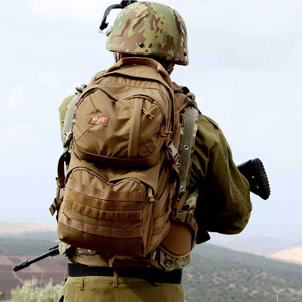 Military Tactical Canvas Backpack Rucksack 35L —