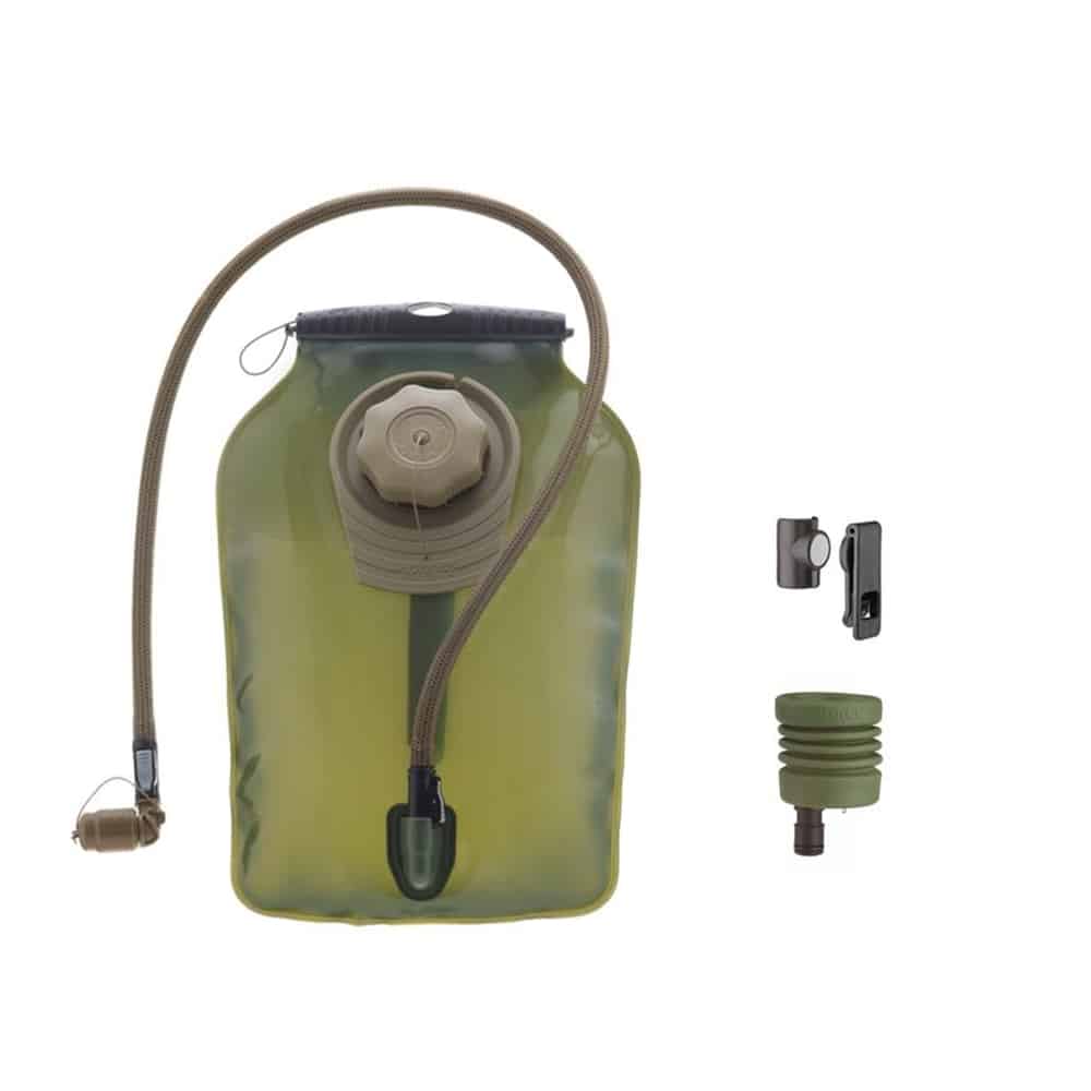 Voodoo Tactical Deluxe 3 Liter Hydration Bladder with Advanced Valve Coyote Hose 