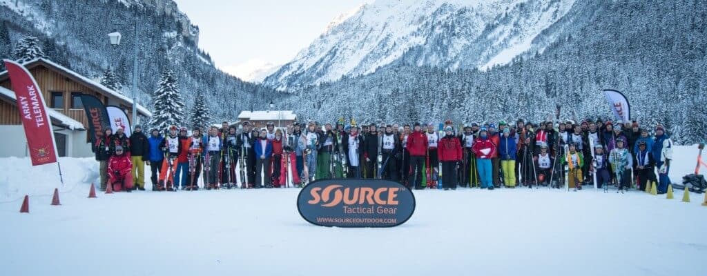 The Mountain race of Ex Telemark Titan 2017, the British and Army Telemark Ski Championships, in Pralognan la Vanoise, France. Photographer: Cpl Mark Webster (RLC Phot)