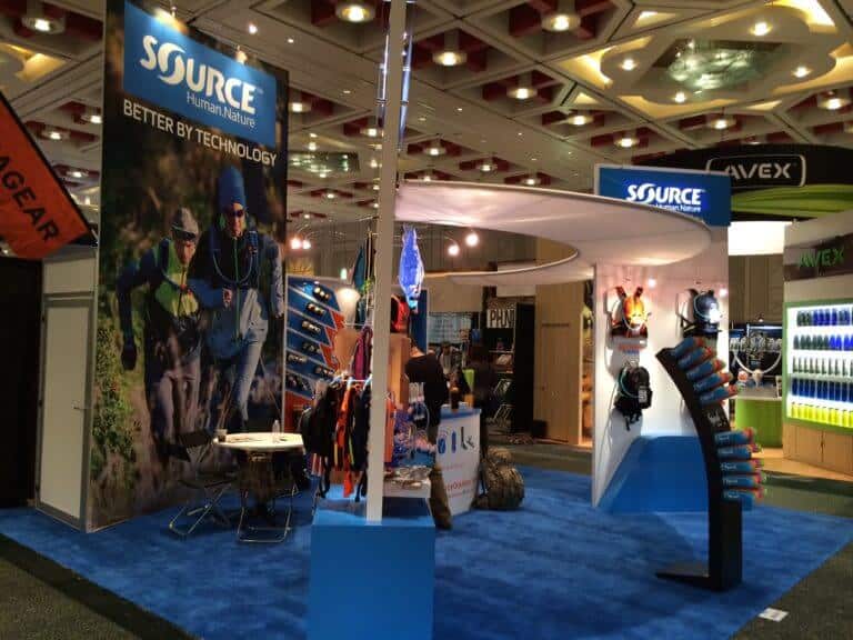 SOURCE booth @ Outdoor Retailer Winter Market Show in Salt Lake